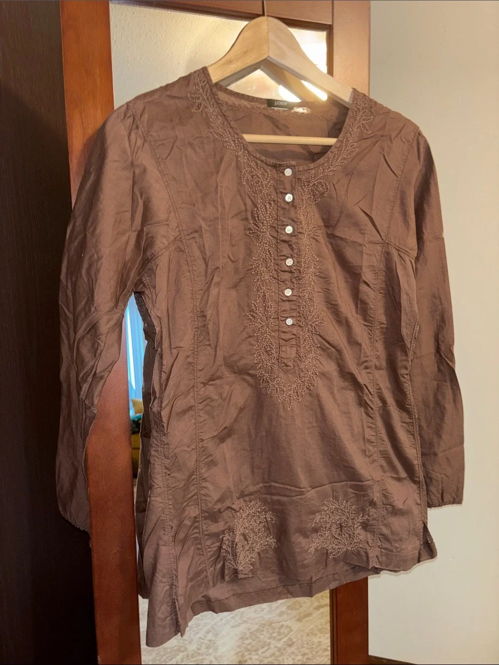 J. Crew Brown Long Sleeve